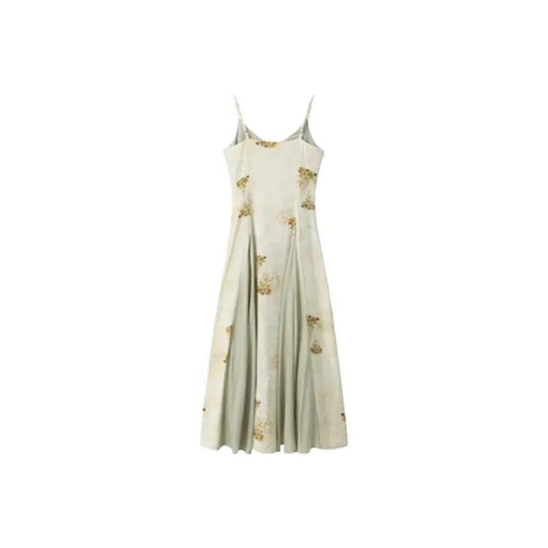 COVER TIME Slip Dresses Women's Light Green-1
