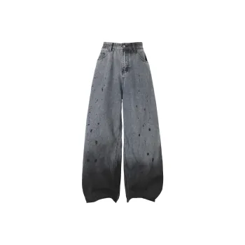 TELENT Jeans Unisex Ink Splatter Blue