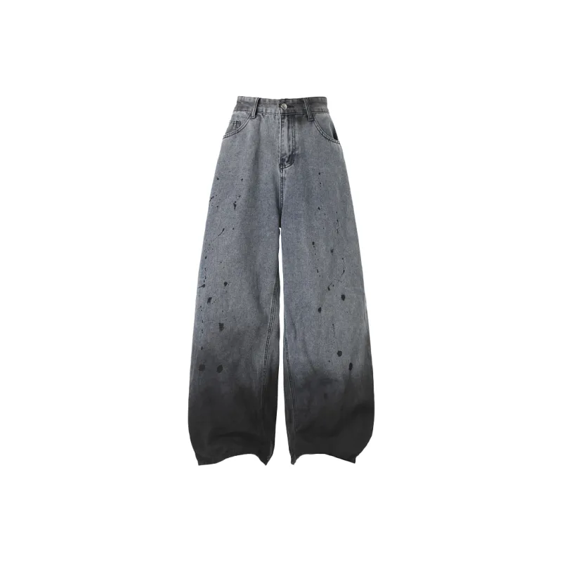 TELENT Jeans Unisex Ink Splatter Blue-0