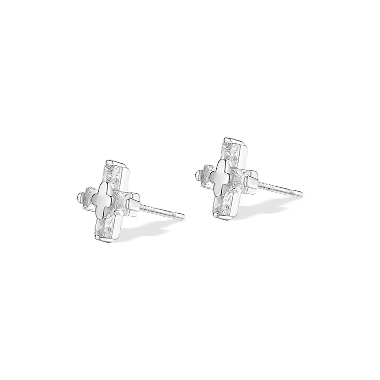 ETAHLOVE S925 Silver Stud Earrings Unisex-6