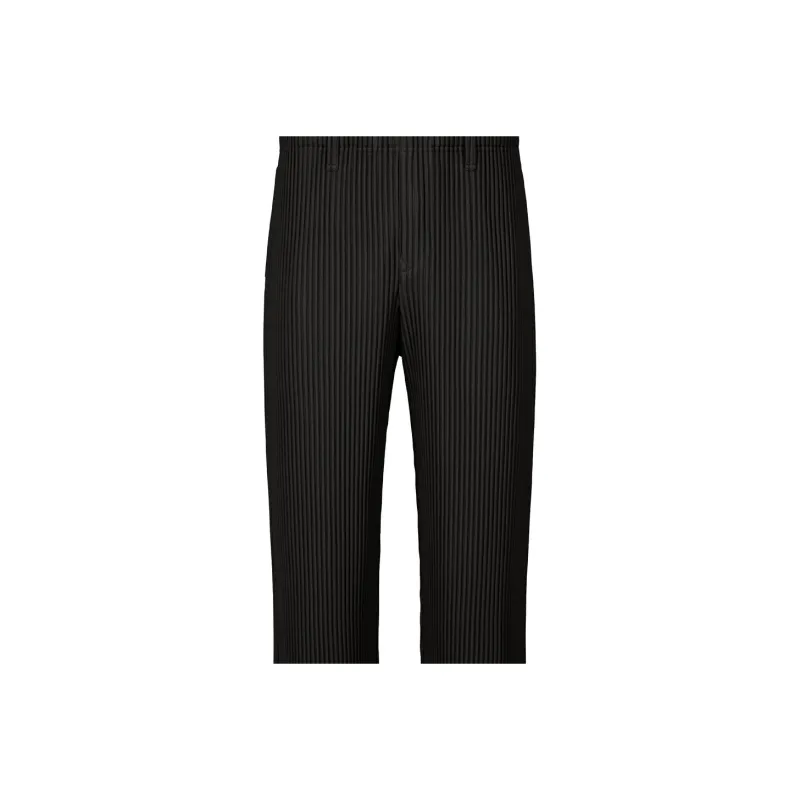 Homme Plissé Issey Miyake Casual Pants Men's Black-1