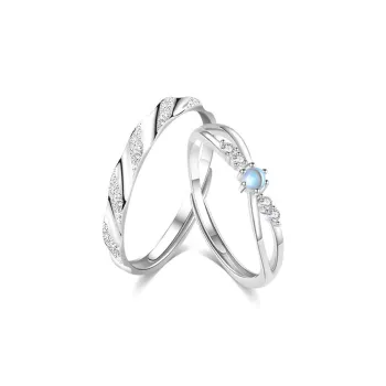 Master Kim Glass Cat Eye Adjustable Ring Unisex