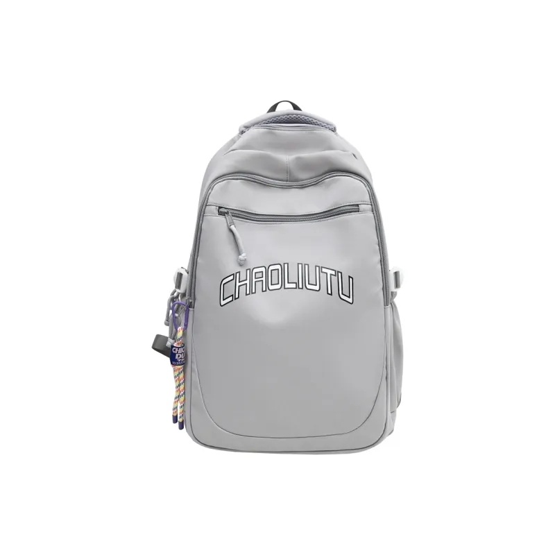 WICKBUEN Nylon Backpack Regular Unisex White, Black, Gray/Burgundy-11