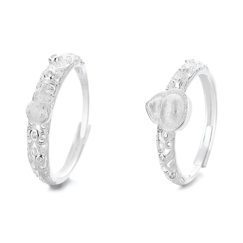 QMYS 925 Sterling Silver Rings Unisex-2