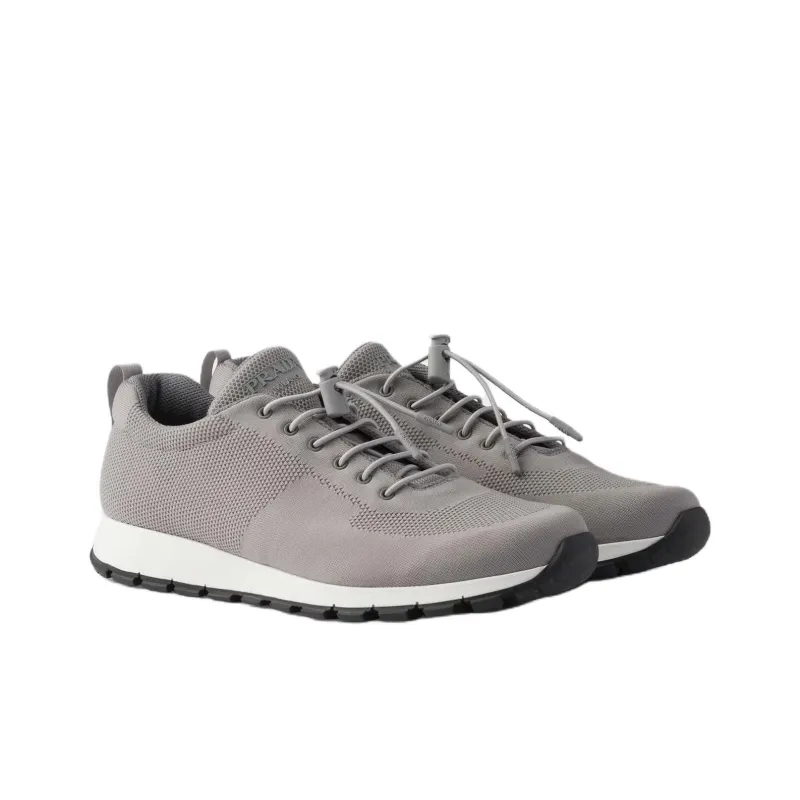 PRADA Low Top Casual Shoes Men's Gray-2
