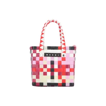 MARNI Cow Leather Basket Bag Handbag Mini Women's Multicolor