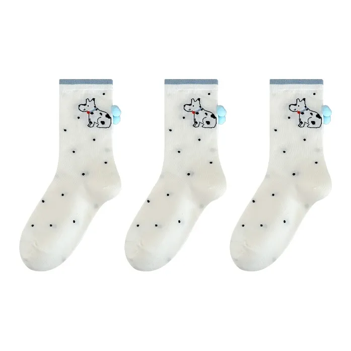 Moremoli Mid Calf Socks Women's 3 Pack-2