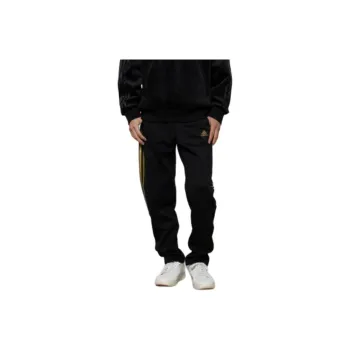 Adidas Knitted Sweatpants Men's Black Gold