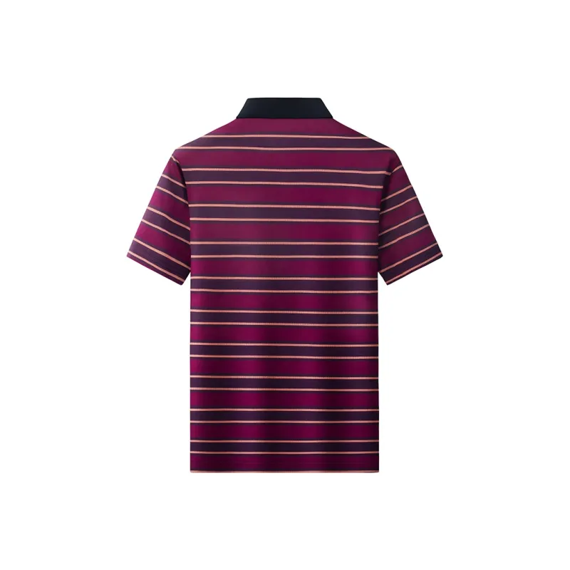 Loz Polo Shirts Men Purple Stripes-1