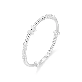 UZIID S999 Fine Silver Sterling Silver Bracelets Women's