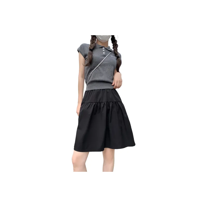 Flowers In Water Casual Short Skirts Women's-5