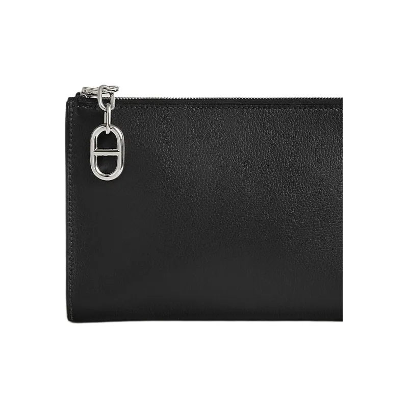 HERMES Zipengo Evergrain Calfskin Travel Storage Bag Unisex 89 Noir Black-3