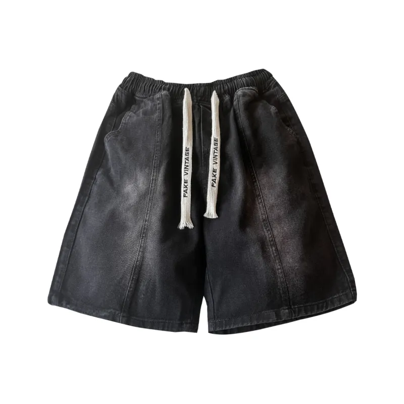 FAKE VINTAGE Denim Shorts Unisex-0