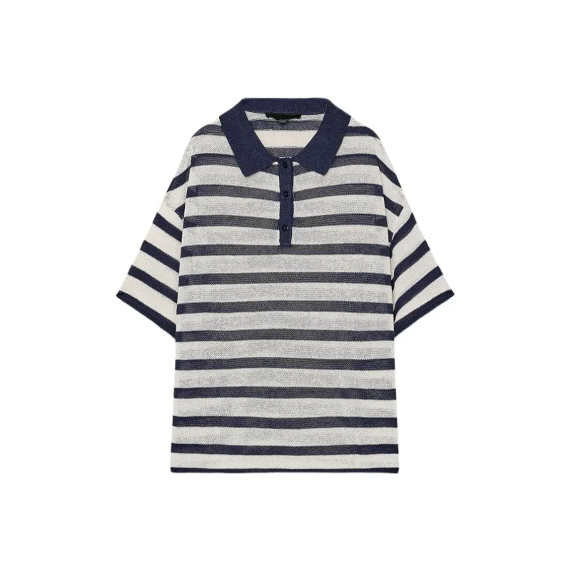 ZARA Polo Shirts Women's Stripes-0