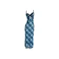White Blue Plaid (Long Skirt)