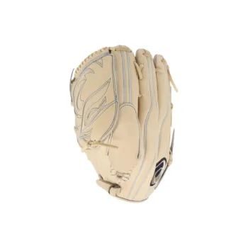 Asics Baseball Gloves Pitcher Glove Cow Split Leather Men's Ecru