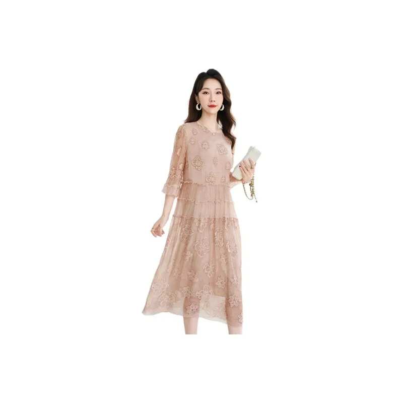 Ink Beauty Short Sleeved Dress Women's-6