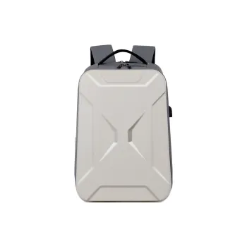 H YXIANG ABS With Leather Membrane Backpack Men's Multicolor