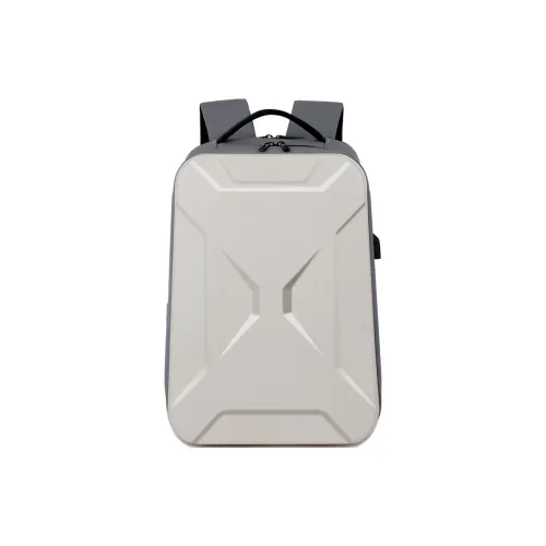 H YXIANG ABS With Leather Membrane Backpack Men's Multicolor