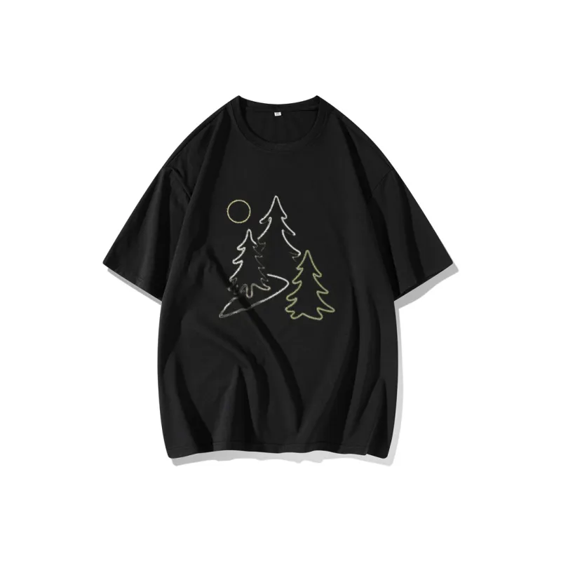 FAIRWHALE Drop Shoulder Sleeve T Shirt Women's-2