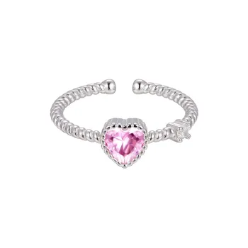 Barbie S925 Silver Open Ring Women's Commute Versatile Gift Box Set