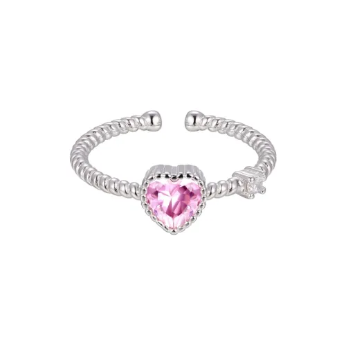 Barbie S925 Silver Open Ring Women's Commute Versatile Gift Box Set