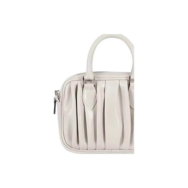 ALICE MARTHA Pure Vegan Leather Shoulder Bag Crossbody Bag Handbag Mini Women's Ivory-1