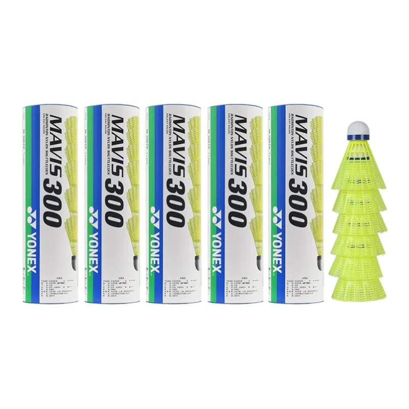 YONEX Mavis Collection M 300 Nylon Shuttlecock 6 Pack Nylon Shuttlecocks-6