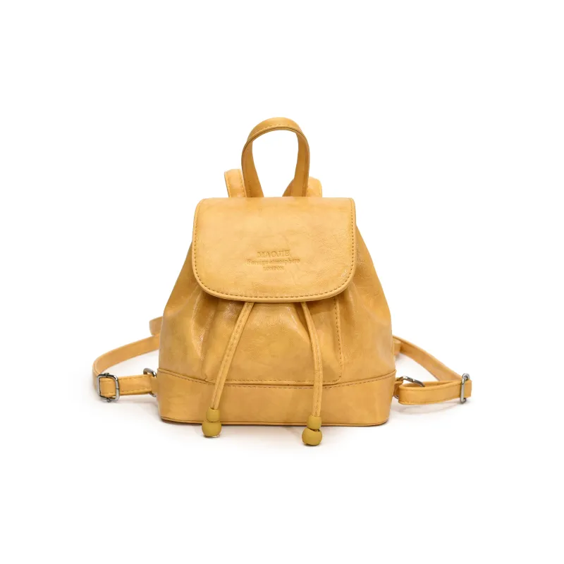 ZAVC PU Backpack Women's Black/White/Purple/Yellow/Green-15