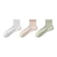 [3 Pack/10A Antibacterial Cooling Mulberry Silk]White+Mist Pink+Mint Green