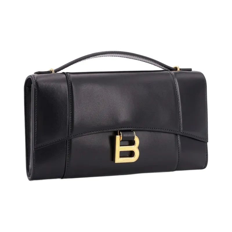 Balenciaga Leather Handbag Women's Black-1