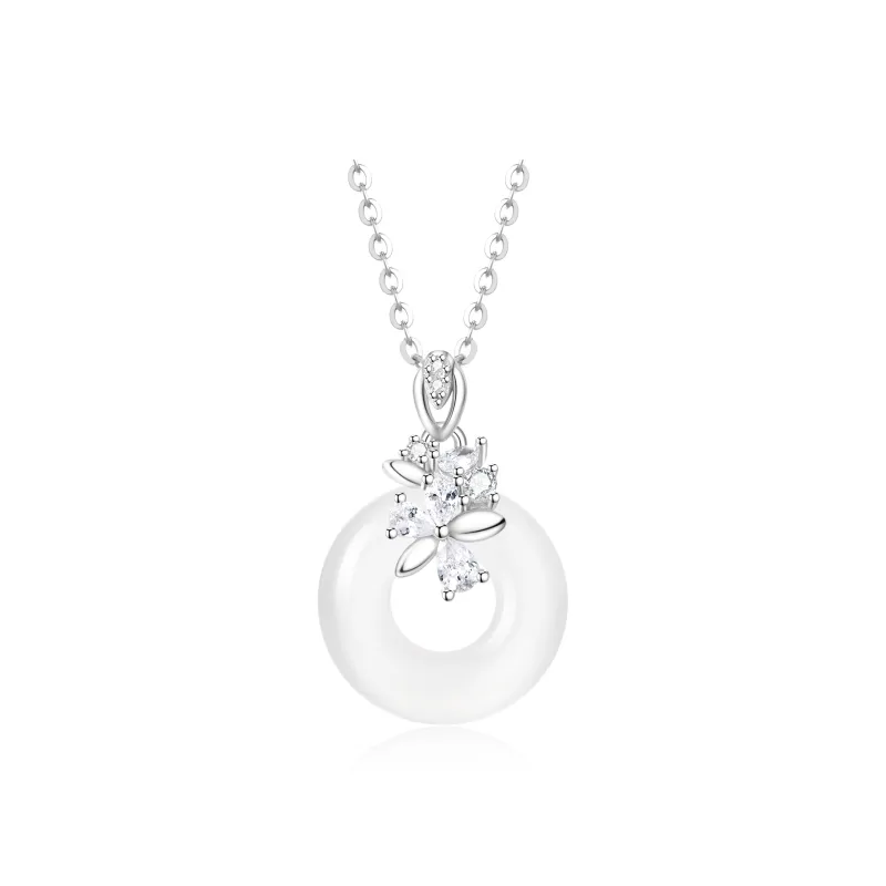 Lao Feng Xiang Chalcedony Necklaces Women's-0