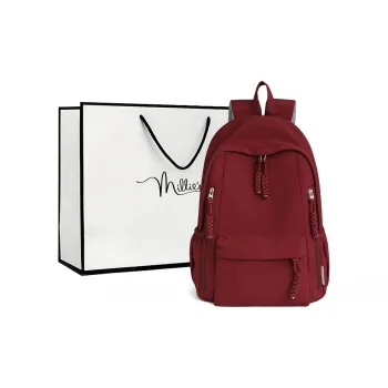 MILLIE'S Fabric Backpack Regular Women's Burgundy