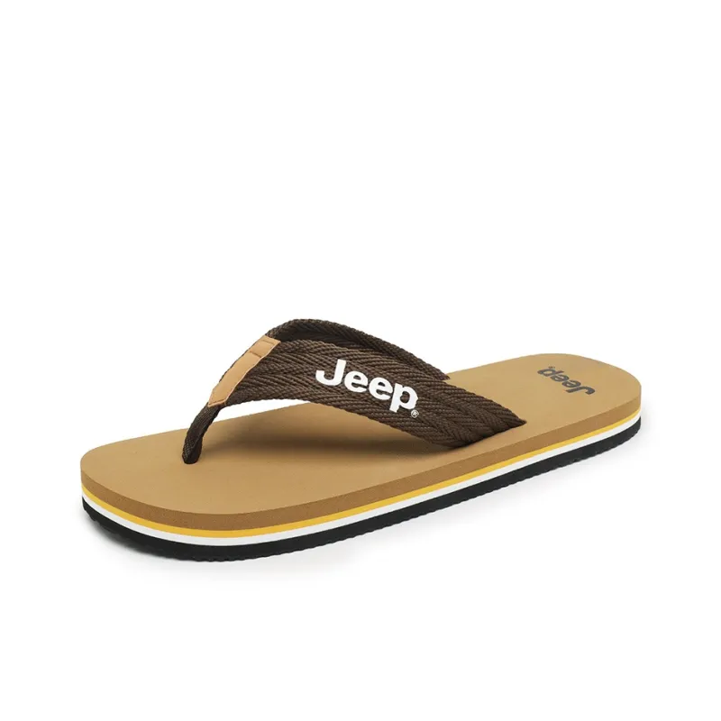 Jeep Odor Resistant Abrasion Resistant Slip Resistant Quick Dry Flip Flops Unisex-1