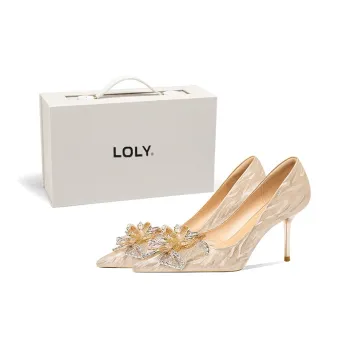 LOLY High Heels Women's Gold Box