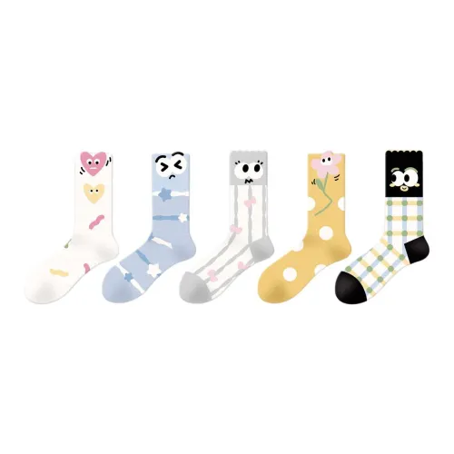 Gentle Welcome Mid Calf Socks Women's 5 Pack