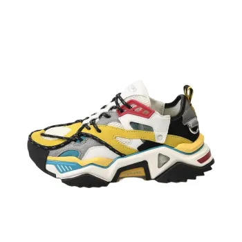 CALVIN KLEIN Low Top Casual Shoes Women's Yellow