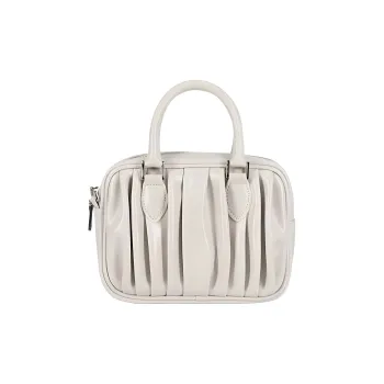 ALICE MARTHA Pure Vegan Leather Shoulder Bag Crossbody Bag Handbag Mini Women's Ivory