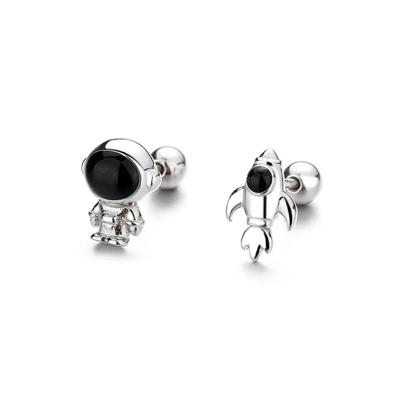 CENTURY&KINDLE S925 Silver Stud Earrings Women's-4