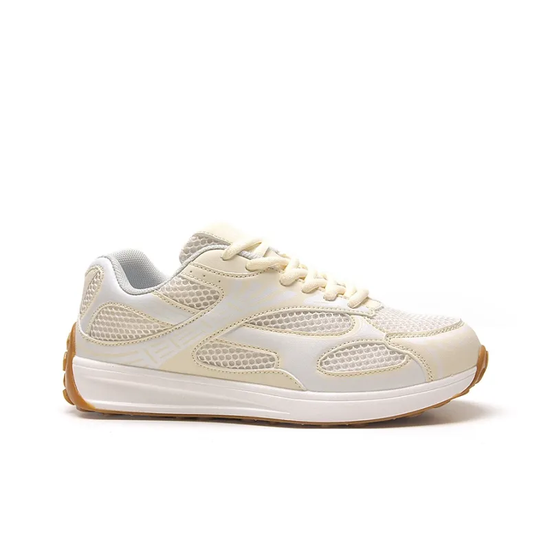 STUR YSN Abrasion Resistant Breathable Low Top Casual Shoes Women's Ecru-2