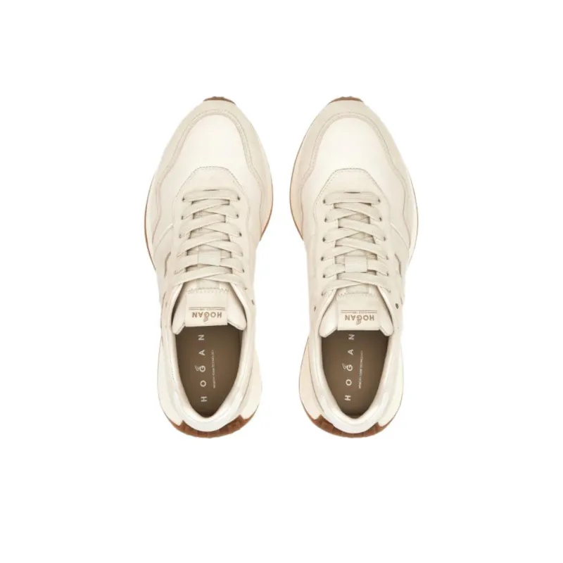 HOGAN H601 Low Top Casual Shoes Men's Beige-2