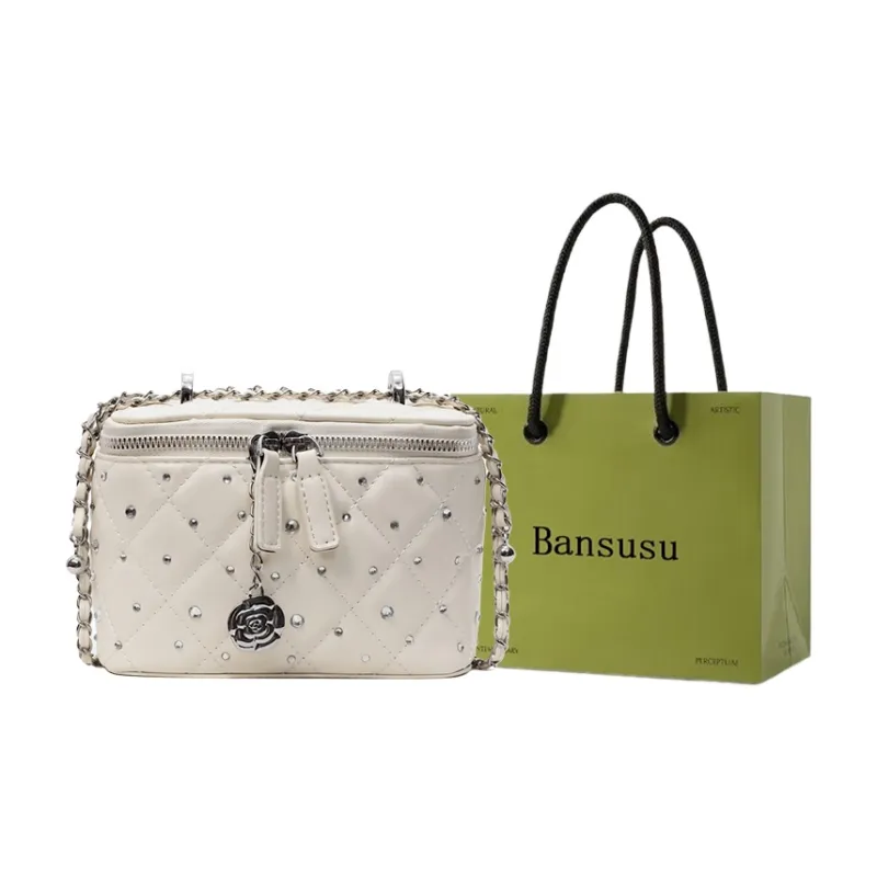 Bansusu PU Shoulder Bag Regular Women's Ecru/Black/Pink/Yellow-4