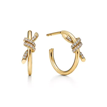 TIFFANY & CO. Diamond Earrings Women's Gold