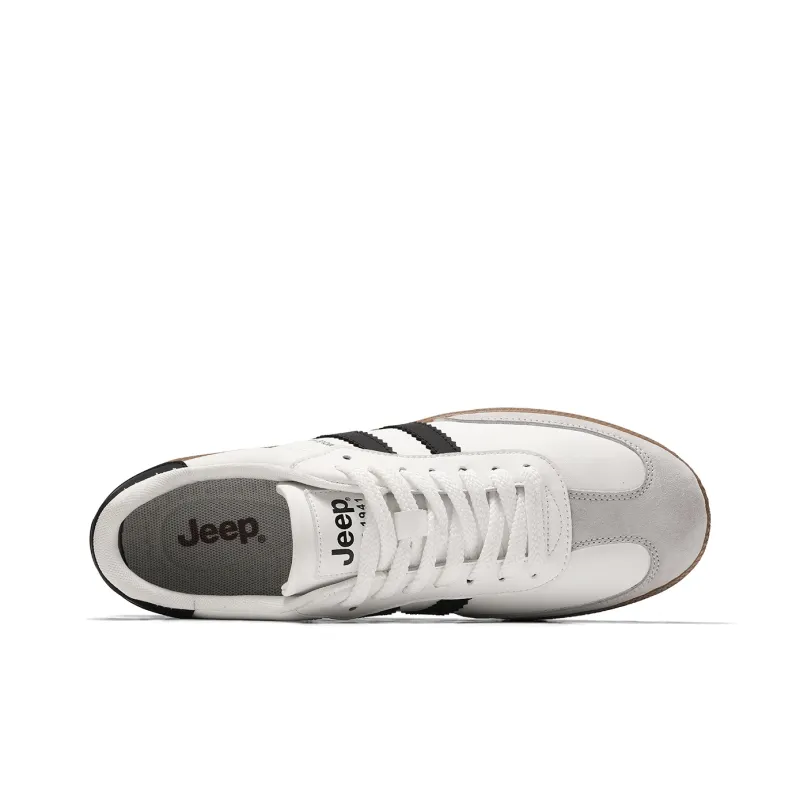 Jeep Cushioning Height Increasing Abrasion Resistant Lightweight Slip Resistant Low Top Skateboard Shoes Men's-2