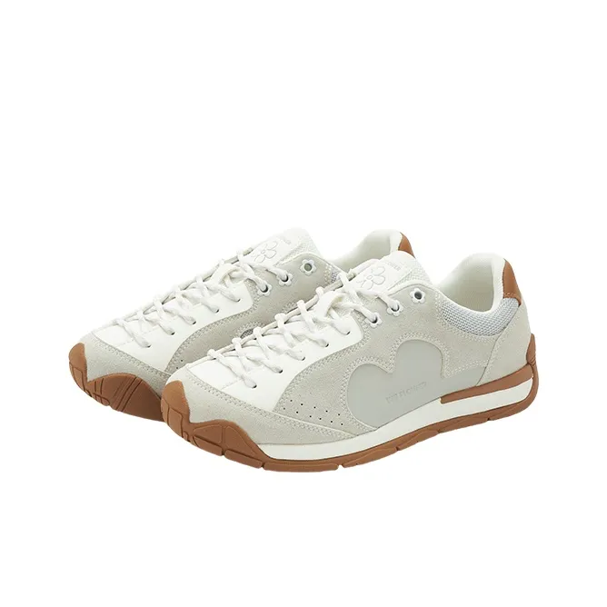 WE FLOWER Casual Shoes Unisex Low Top White-2
