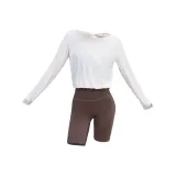 Pearl White+Taupe Two-Piece Set[without Pads]