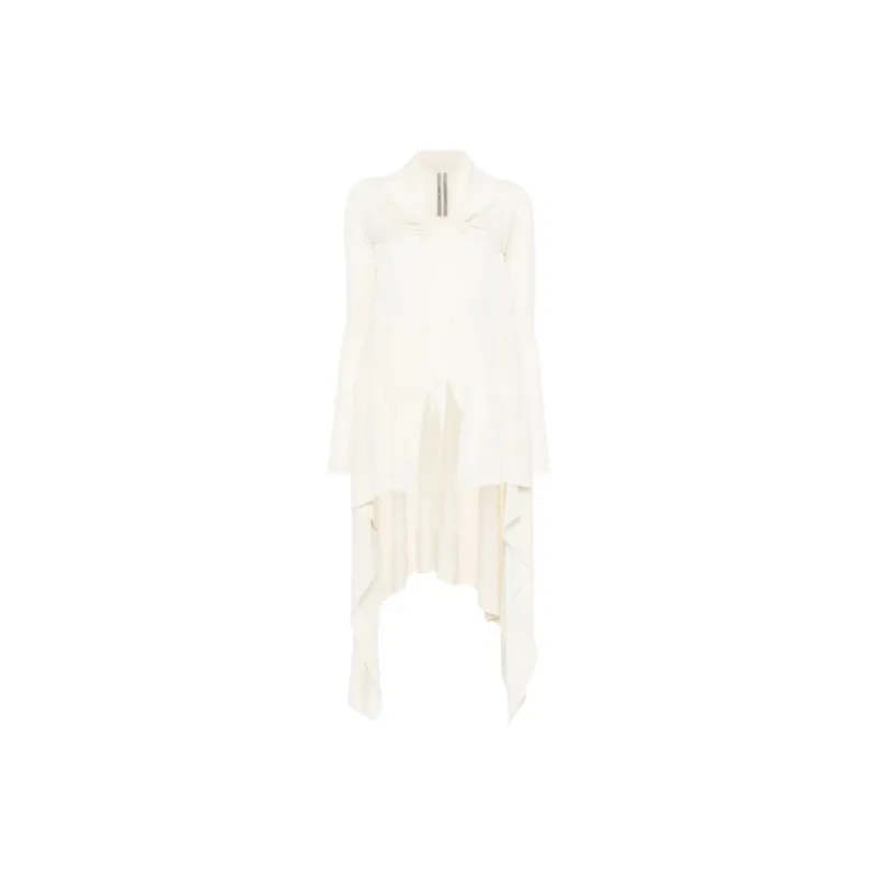 RICK OWENS/RO Long Sleeved Dress Women's White-0