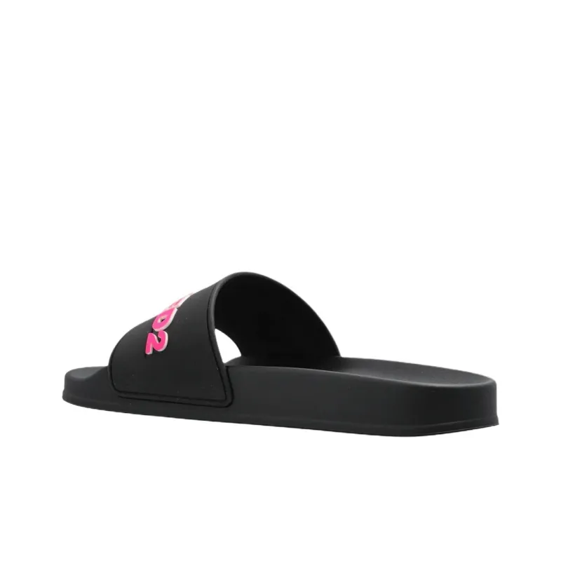 DSQUARED 2 Slide Slippers Women's Black-3