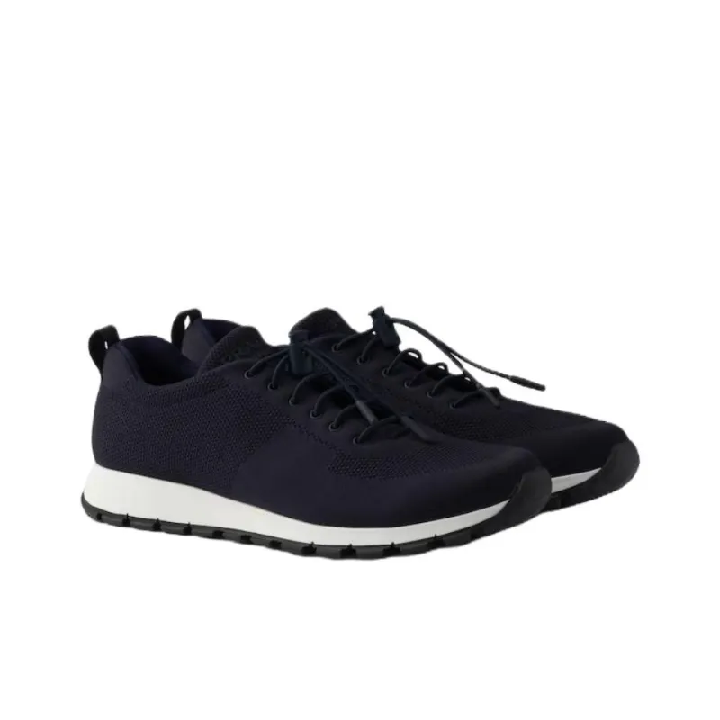 PRADA Low Top Casual Shoes Men's Blue-2