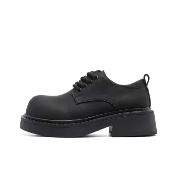 MADALLO Abrasion Resistant Height Increasing Low Top Casual Shoes Men's Black